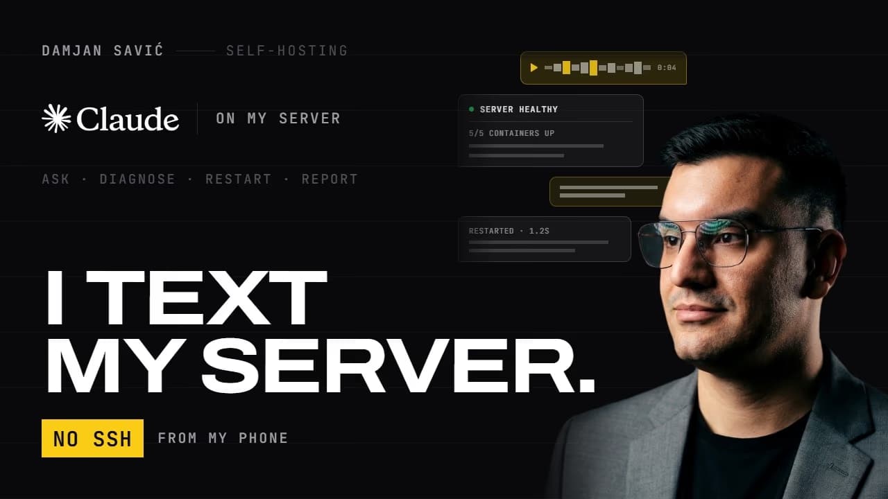 Titelbild des Artikels: Ich steuere meinen Server über WhatsApp — mit Claude Code auf der anderen Seite