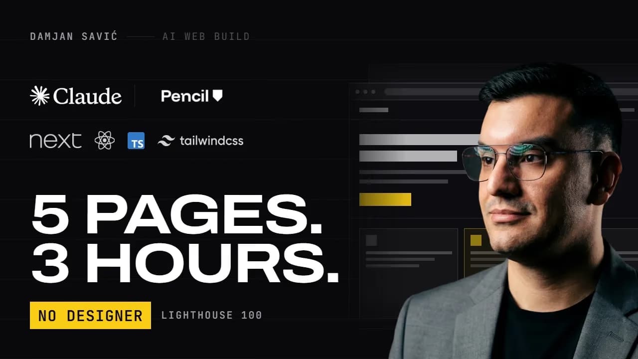 Titelbild des Artikels: Eine Website in unter drei Stunden: Claude Code, Pencil und fünf Phasen