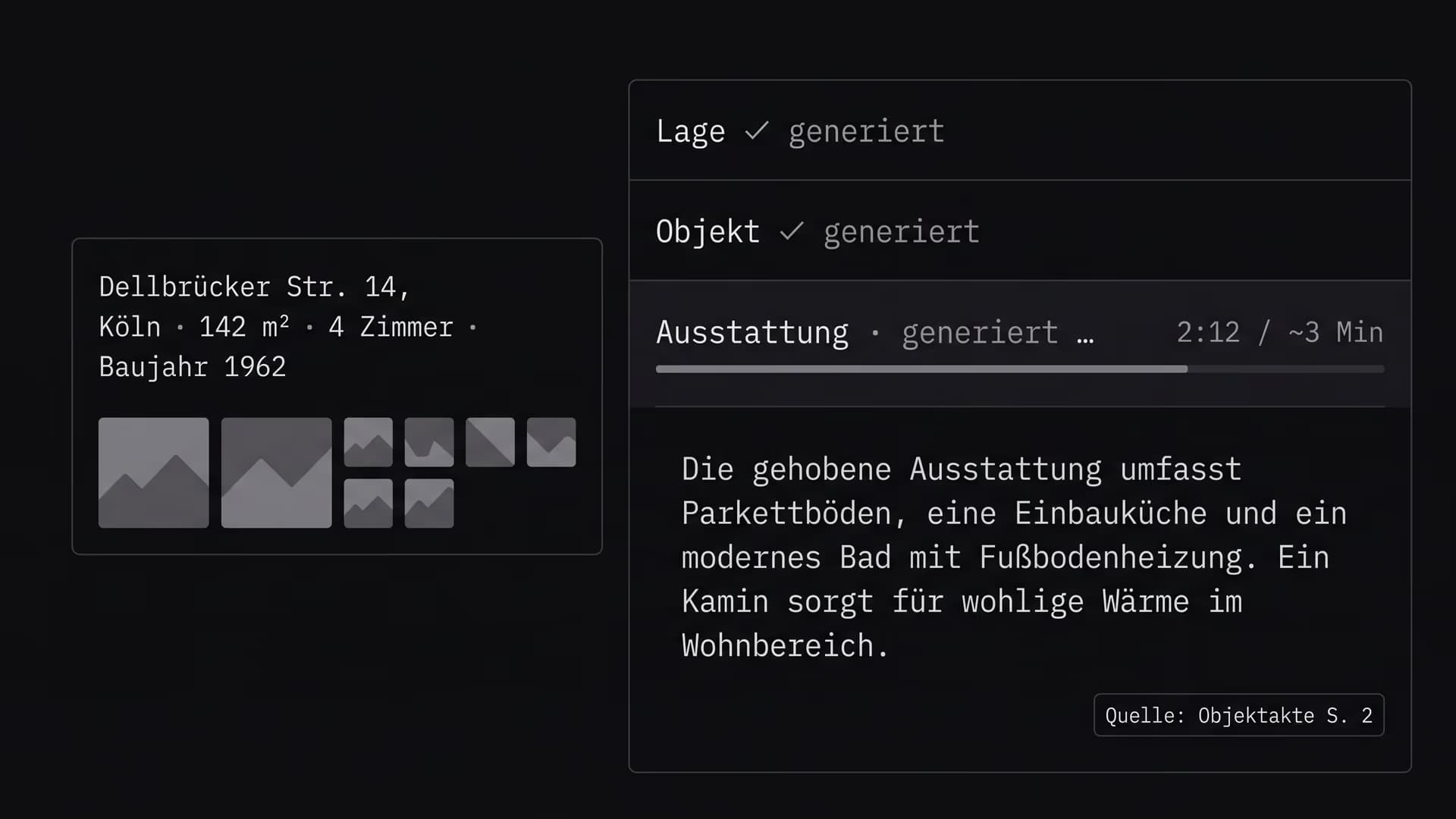 Screencast: das Exposé entsteht im Browser
